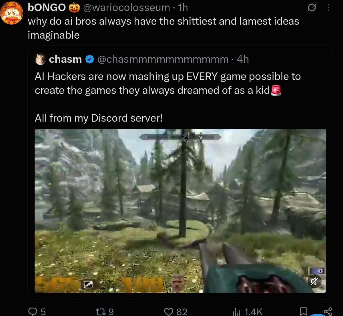 Tepafray's tweet photo. As someone who has listened to actual kids talk about what games they'd make. Yes, it's nearly 100% stuff like this.

Half the people bitching about this literally grew up on "Barney Murder Simulator", and "X kid character, but adult humor".

Let people have fun. https://t.co/1tEGh5pgoC