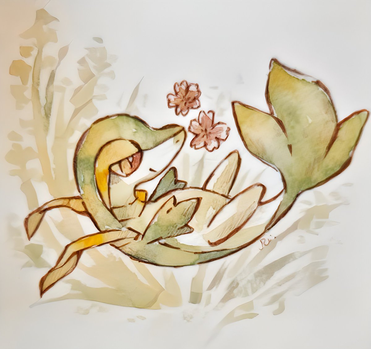 rai_kw's tweet photo. ツタージャかわいいよねツタージャ🌱⋆｡ https://t.co/qSHjrVzs0v