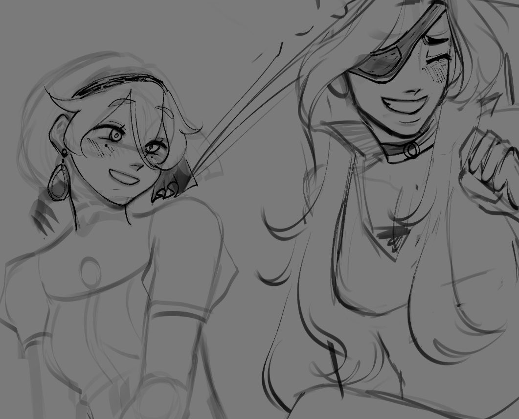 fleabaglei's tweet photo. I’m drawing doomed yuri all the way up until Halloween. https://t.co/bOJDe2oR3Y