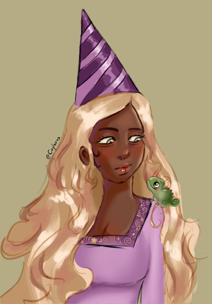 Chewinggum72's tweet photo. #blacktober Rapunzel and Pascal👑 https://t.co/1LjPrcIBqy