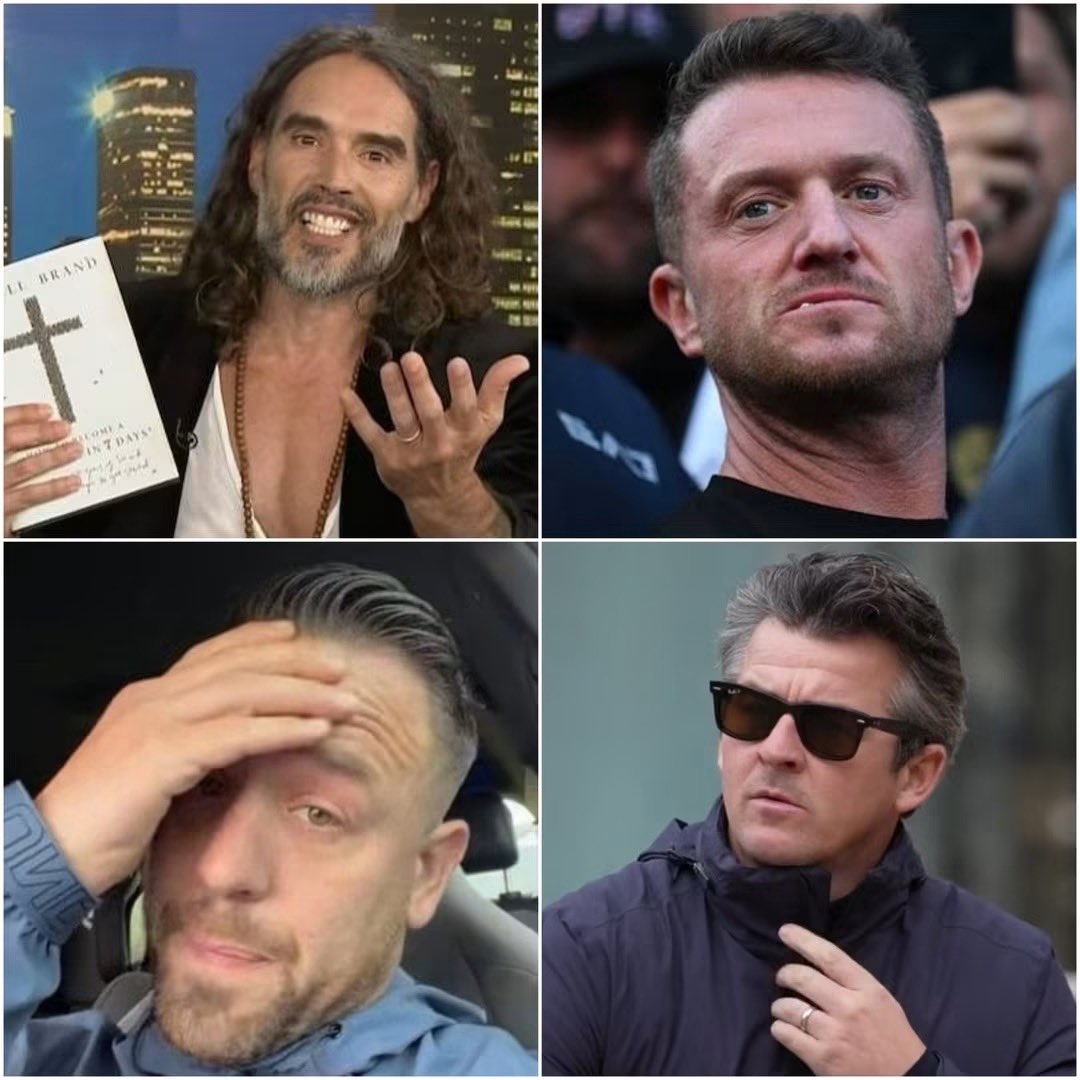 Socket1Sophie's tweet photo. Russell Brand is due to stand trial on October 12 over allegations of rape & sexual offences. 

Tommy Robinson is due to stand trial on October 19 over two counts of harassment causing fear of violence.

There's a possibility Russell Brand, Tommy Robinson, the Tate brothers, Danny Tommo and Joey Barton could all end up behind bars at the same time 😬