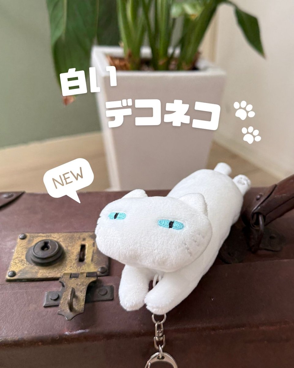 decohome_nitori's tweet photo. 待望の白いデコネコのチャームが登場🤍🐾
絶妙なその表情とゆるいフォルムで、
気づけばデコネコ沼にハマる人急増中✨
バッグにつけて、一緒にお出かけしませんか？

＊チャーム(デコネコ26ホワイト)
　 699円（税込）

詳細はこちら🔽
https://t.co/q8GKj7DvZ0 https://t.co/sdzCuuAhd7