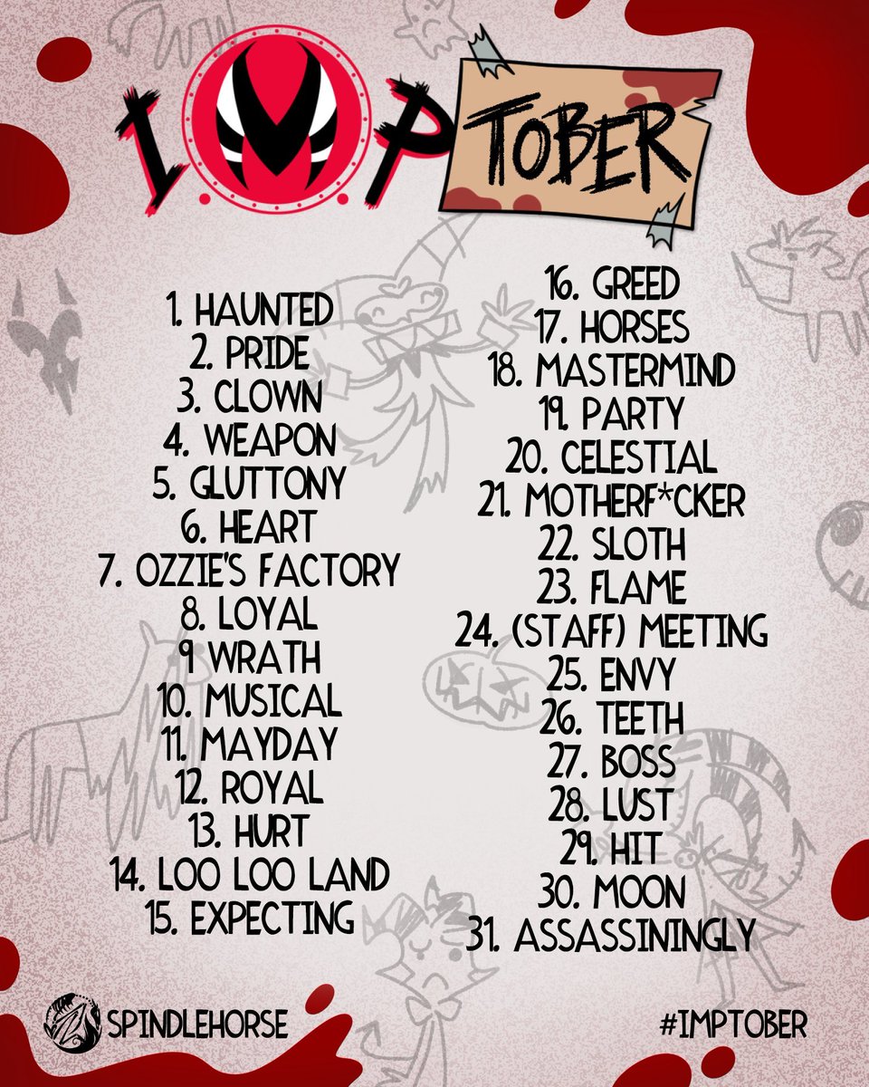 TimidKiim's tweet photo. Decided to participate in a challenge, don't expect much from me🫣

Imptober day 1 - Haunted 

#HelluvaBoss‌ #imptober #inktober https://t.co/2umwTQOFBE