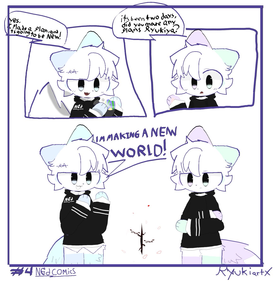 RyukiArtx's tweet photo. NGdComics #6: Planning the world. #artmoots #furryart https://t.co/0gh4ynv5bV