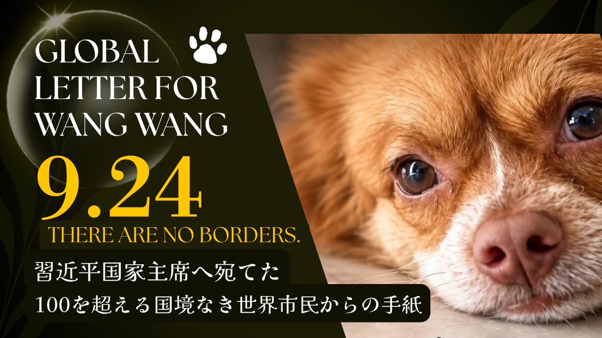 ActHitomi's tweet photo. A video will be released tonight at 10:00 p.m. Japan Time.
I really want everyone around the world to watch it, so please help spread the word…!

https://t.co/io6MKNHJGH

#Wangwang
#JusticeForWangwang 
#旺旺 https://t.co/w2V90Mvv1i