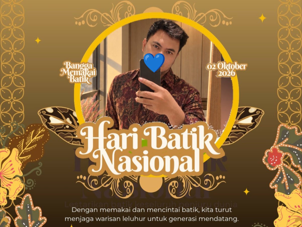 diftans's tweet photo. SELAMAT HARI BATIK NASIONAL #HBN #haribatiknasional2026 https://t.co/cwFT3hg40Z