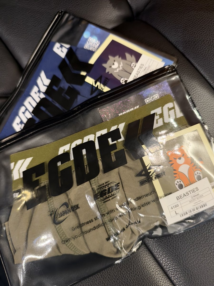 EGDE_UNDERWEAR's tweet photo. 🐺🐯
『BEASTIES』シリーズは、各ボクサーパンツ、ジョックストラップにStickerが1枚づつ入っています📢 https://t.co/1vCcFY44M1
