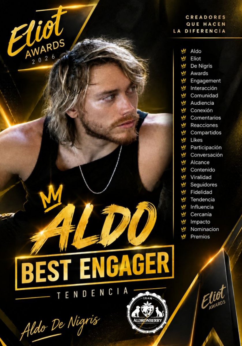 aldronberryteam's tweet photo. 💛  Cuarta tabla 💛

ALDO BEST ENGAGER
 #EliotAwards2026

🍓 Utiliza una palabra + La frase de la tendencia.

🍓 Dar like, RT, interactuar entre comentarios, no usar emojis. https://t.co/dpefS0LLbZ