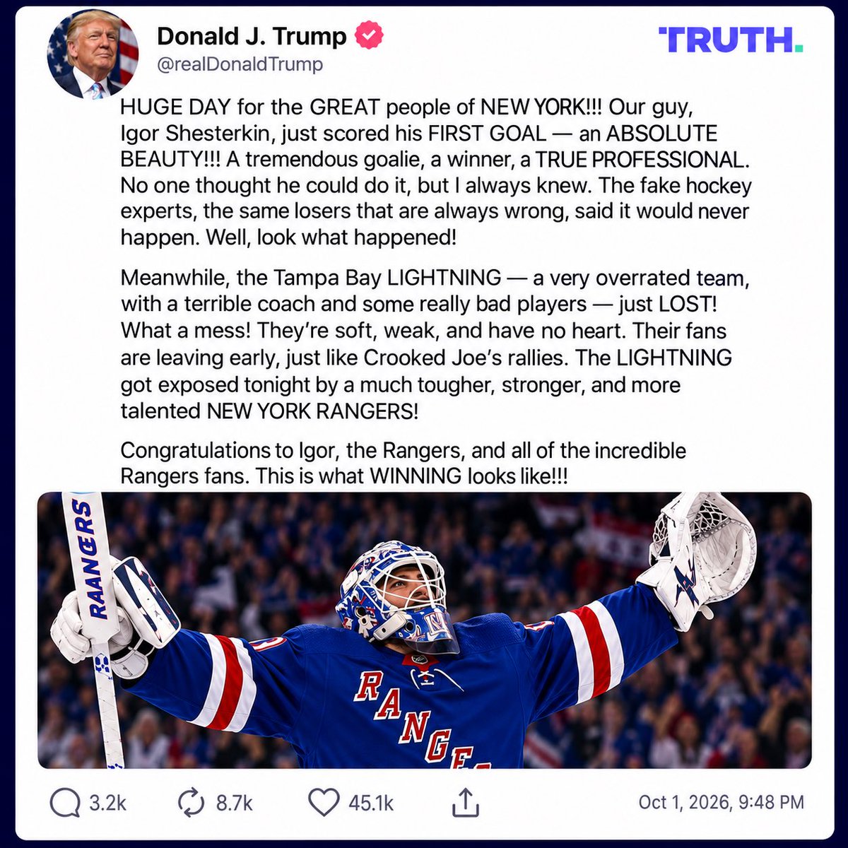 NYR_TRUMP's tweet photo. https://t.co/i0zCAy1W3M