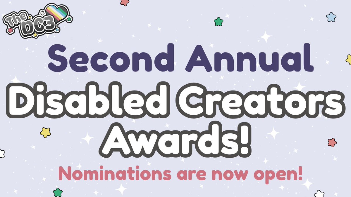 DisabledCCC's tweet photo. 💌 Who are you nominating for the 2nd Annual Disabled Creators Awards? Nominations are officially open! https://t.co/zZ9goodthB https://t.co/swhJy1eNbH