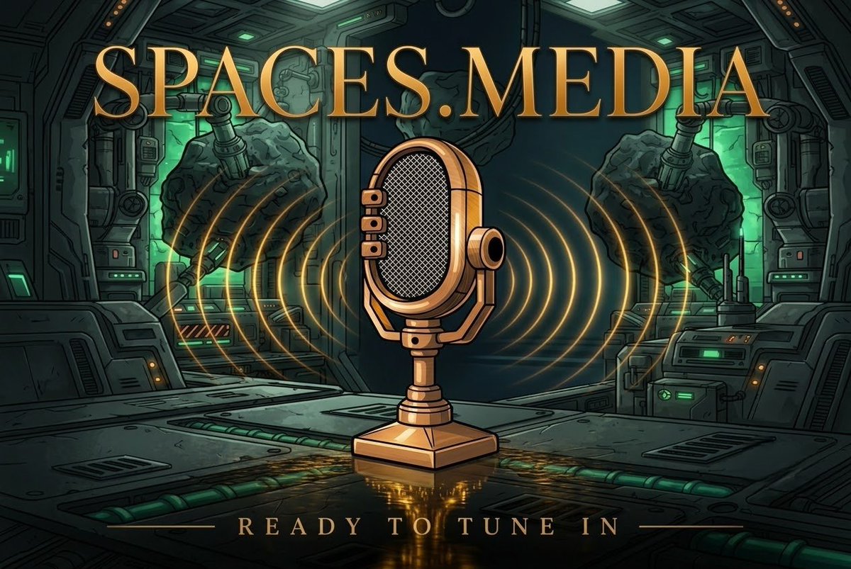 Spaces_MediaLLC's tweet photo. Join https://t.co/WfZAeAAbyw 🎙️✨

The 24/7 Web3 radio station is already live.
Come through.

🔴 Always on
🎤 Live conversations
📈 Market talk
🎶 Zero dead air
👥 40+ hosts
📅 40+ weekly shows
🏆 153h 27m uninterrupted
🪙 $SPACES culture token

$SPACES
Hz8SrvQ4qw4da7ushwEtcZXu689UAVLxctg5BWSpACeS

No start time.
No waiting.
The station is on 🔥

Follow @Spaces_MediaLLC
and join the live Space 🚀

This is the broadcast.
Lock in 👑