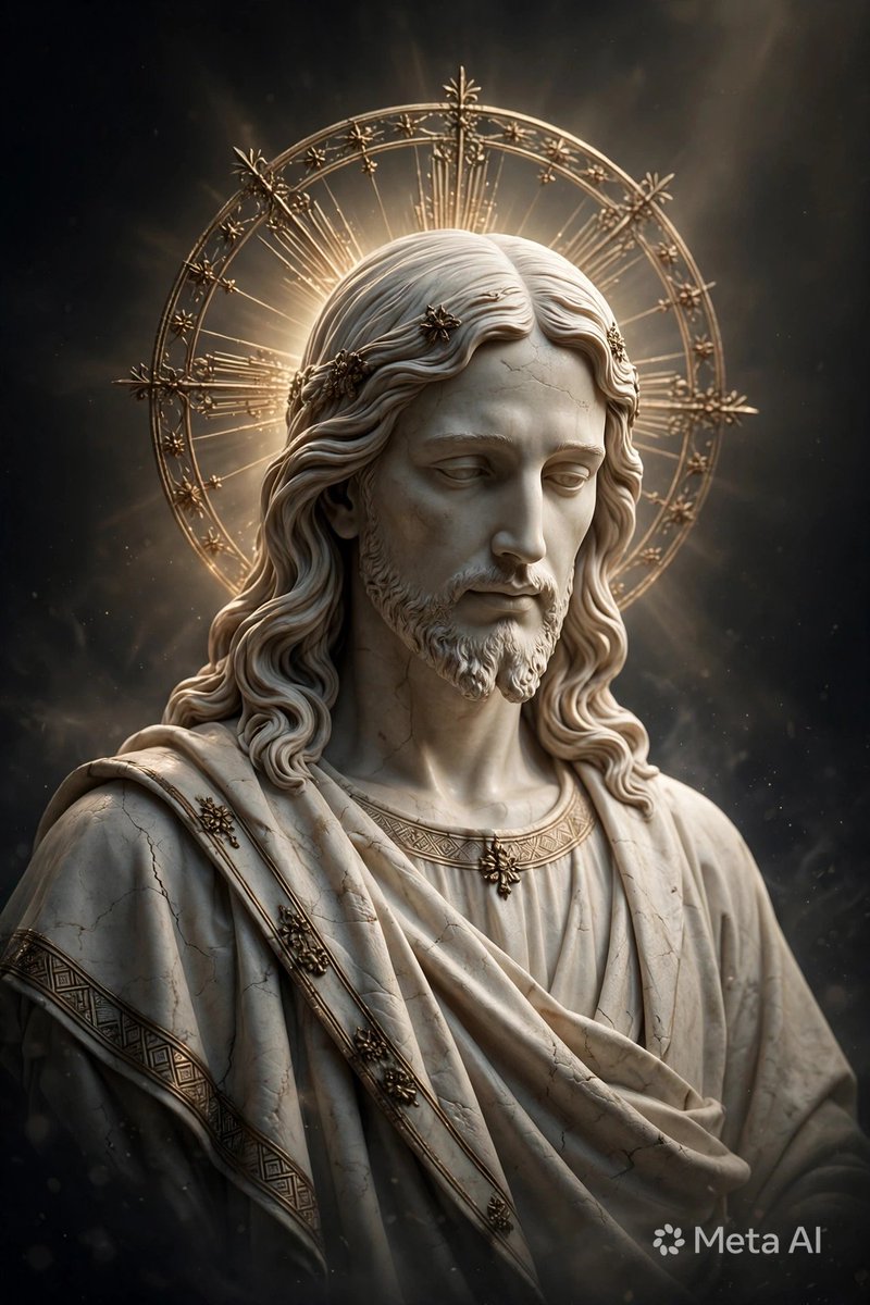 neverbrokemore's tweet photo. Marble statue of Jesus Christ
Golden halo glowing with quiet majesty and peace
✨🙏
#Jesus #Christ #Art https://t.co/2SJB2UnzpS