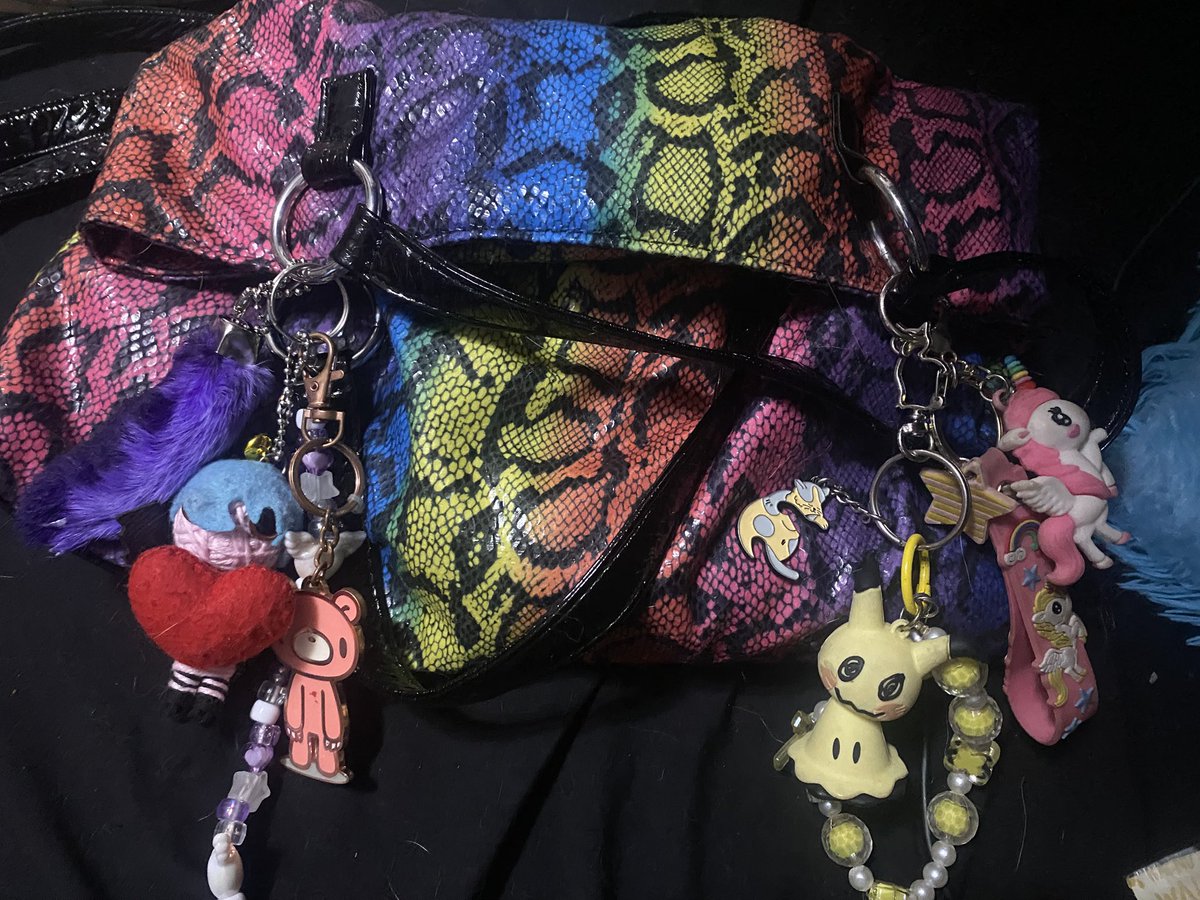zombiegravesite's tweet photo. Do u guys like my bag or is it tacky https://t.co/zdQCrevR7f