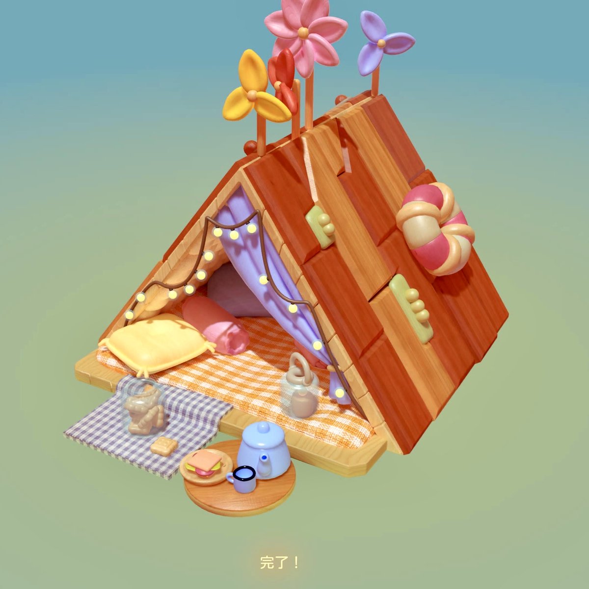 Agape0w0Anthos's tweet photo. こういうオシャレテント憧れる〜
#Woodo https://t.co/W37827IYla