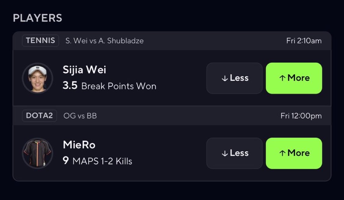 ZionhillSlugger's tweet photo. Join the discord for more all plays free ‼️
https://t.co/FkpBkkxDFb
#Gambling𝕏 #tennis #dota #prizepicks https://t.co/MapcmNFuKG