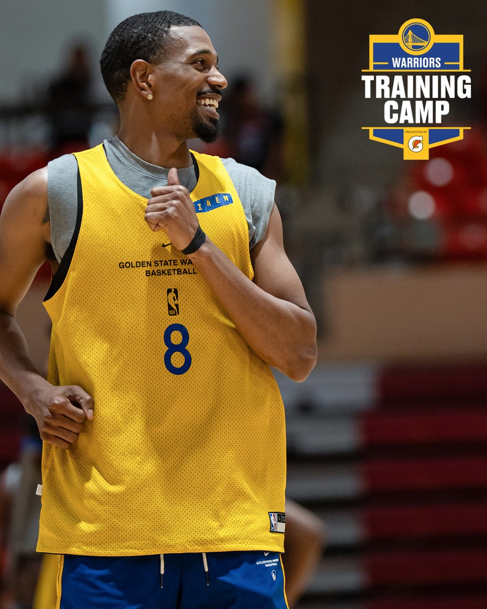 warriors's tweet photo. Another day in paradise 🏝️

@Gatorade || Training Camp https://t.co/9MYAFLYk5G