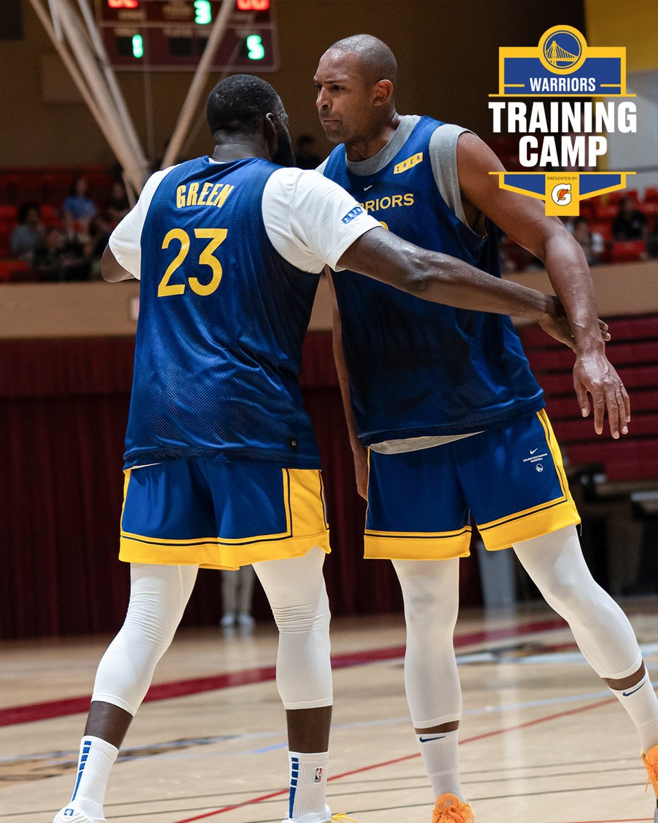 warriors's tweet photo. Another day in paradise 🏝️

@Gatorade || Training Camp https://t.co/9MYAFLYk5G