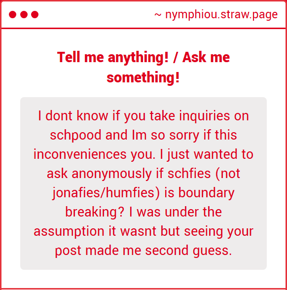 Nymphiou's tweet photo. things are fine to ask :) shipping culture is important and if anyone has question feel free to ask here or even in dms !! https://t.co/0K062eyRqV