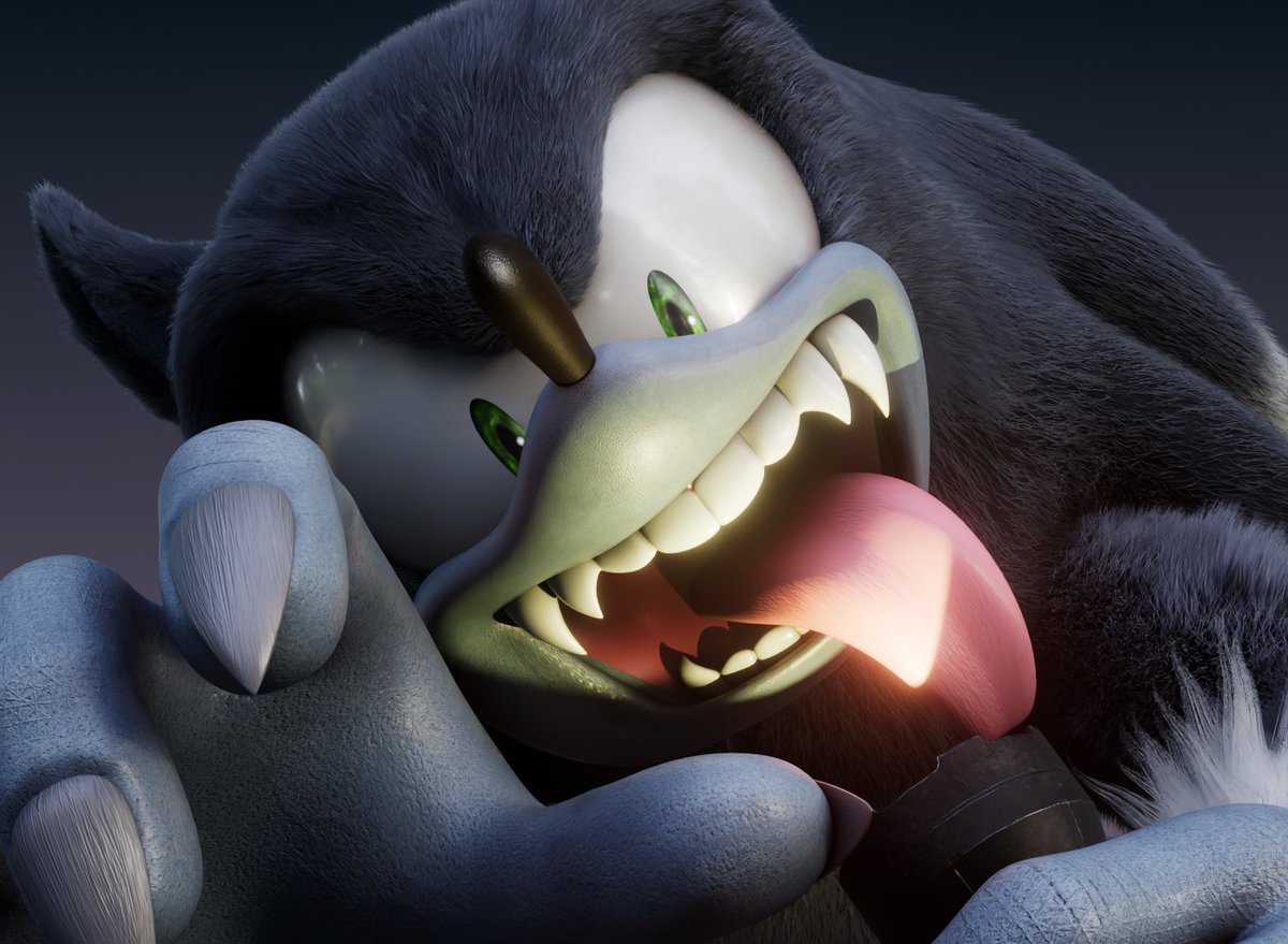SpronkJock's tweet photo. Happy October 1st! 

Rig by @dokatzo 

#werehog #sonicthehedgehog https://t.co/BH73sKrGaK