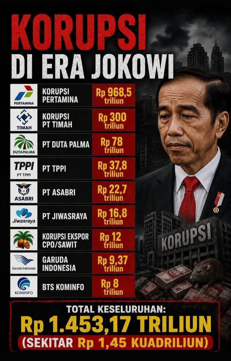 _satrio_aji_'s tweet photo. KEHEBATAN KORUPSINYA https://t.co/dp3oHpY0V0
