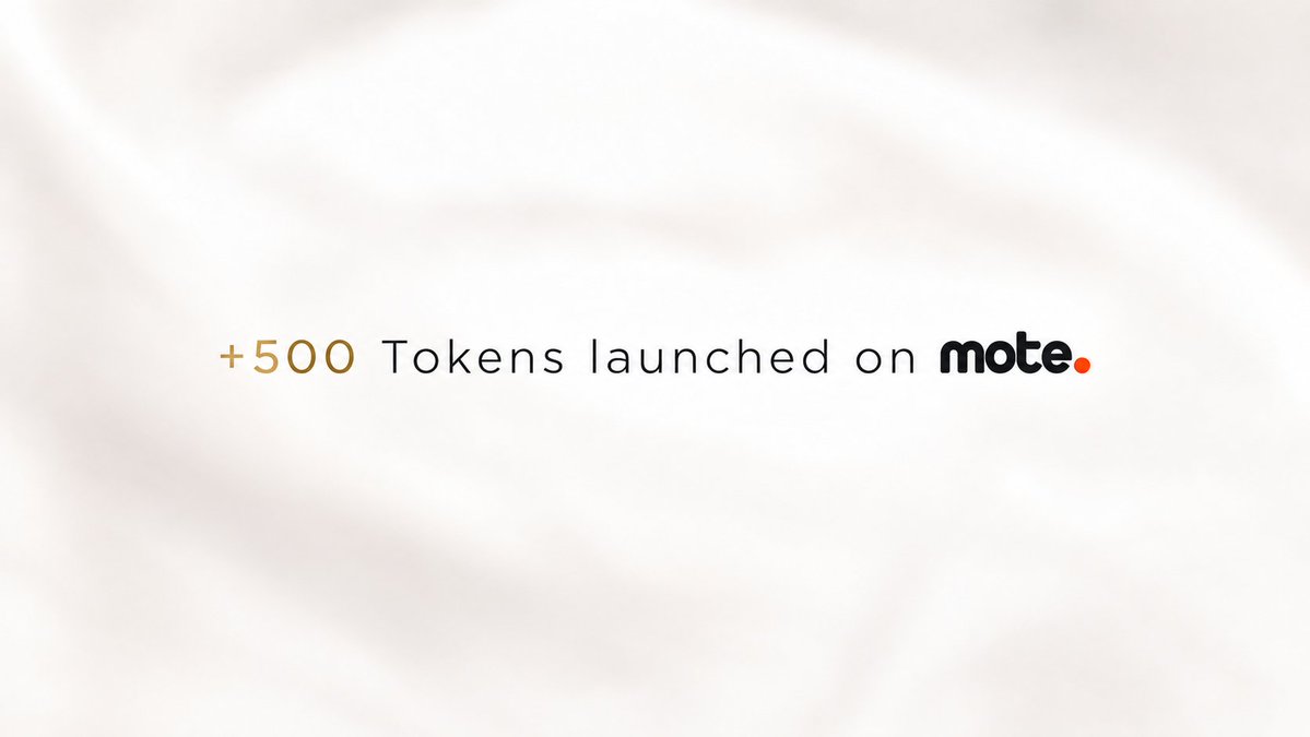 motecash's tweet photo. Over 500 tokens launched on Mote in less than 2 hours. You guys are crazy!

@a1lon9 , how many did https://t.co/yepCiWqXhp have in its first hour? https://t.co/EuvFF4dz8S