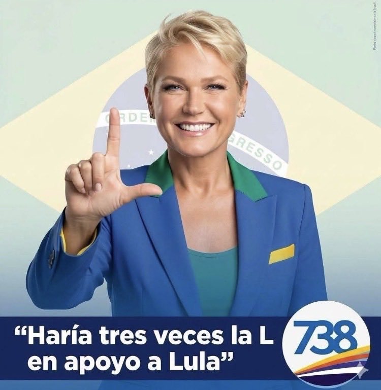 BloqueAntifa's tweet photo. Xuxa apoya a @LulaOficial

Bora LULA, no estas solo. https://t.co/bWDbwpZN1M