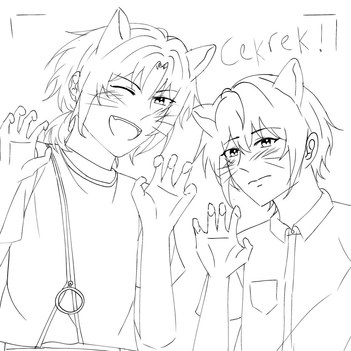 uchuujinsamaa's tweet photo. Knektober day 2 : Cute
Ousamagumi meow~ meow~ (´ε` ) https://t.co/XDC7HDwLZY