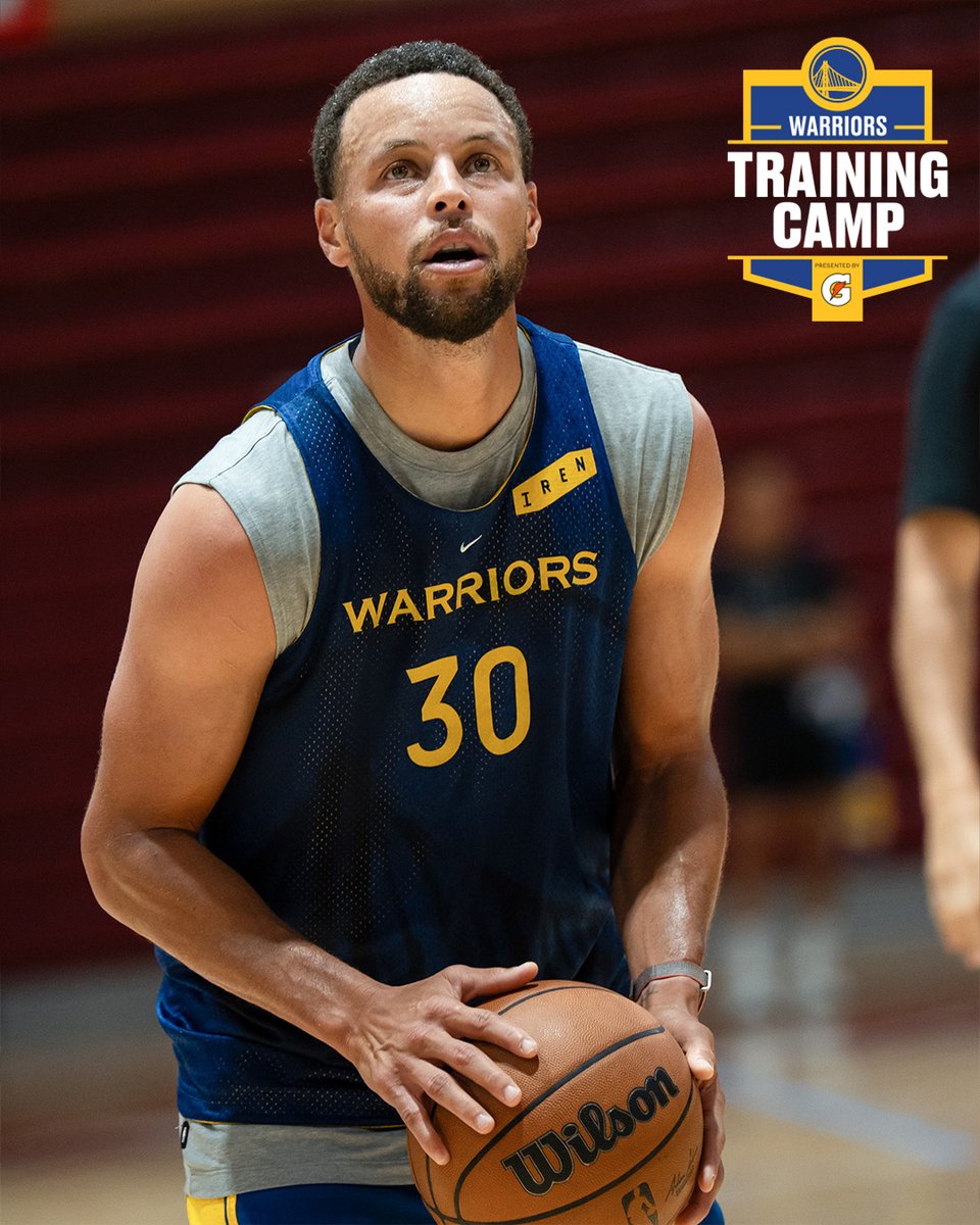 warriors's tweet photo. Another day in paradise 🏝️

@Gatorade || Training Camp https://t.co/9MYAFLYk5G