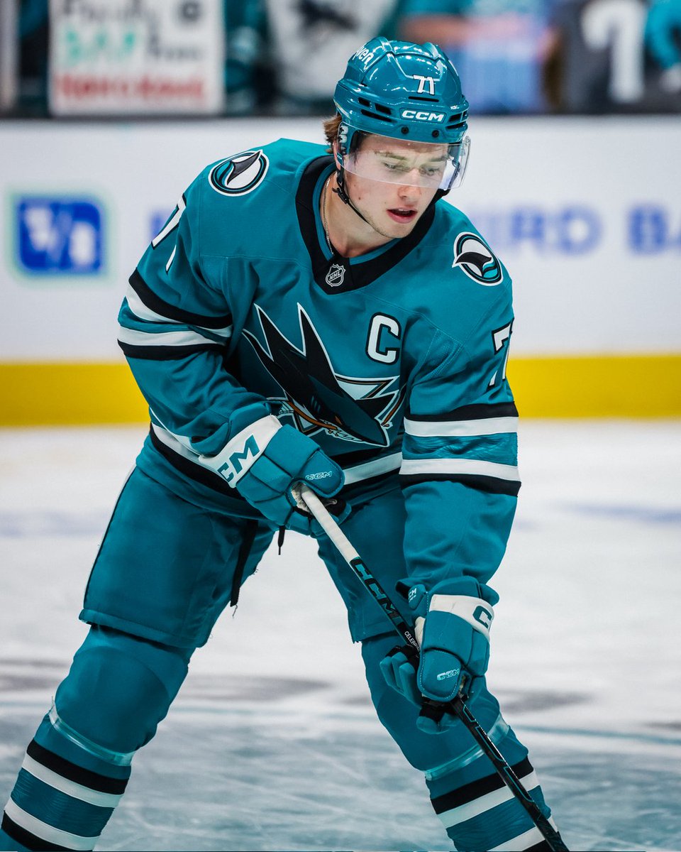 NHL's tweet photo. The Captain Celebrini era begins! 🫡 https://t.co/arY1VgkKpw