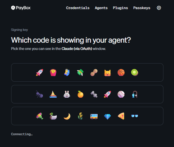EveyNFT's tweet photo. Had to generate a new signing key on @PayBox today and lmao 

since when are we doing emoji matching 😭

I was expecting some boring verification code and instead I’m looking for emojis like it’s a mini game 🤣

who came up with this?! def needs a salary raise hahaha

at least I’ll never be bored signing a transaction again lol 

love it!