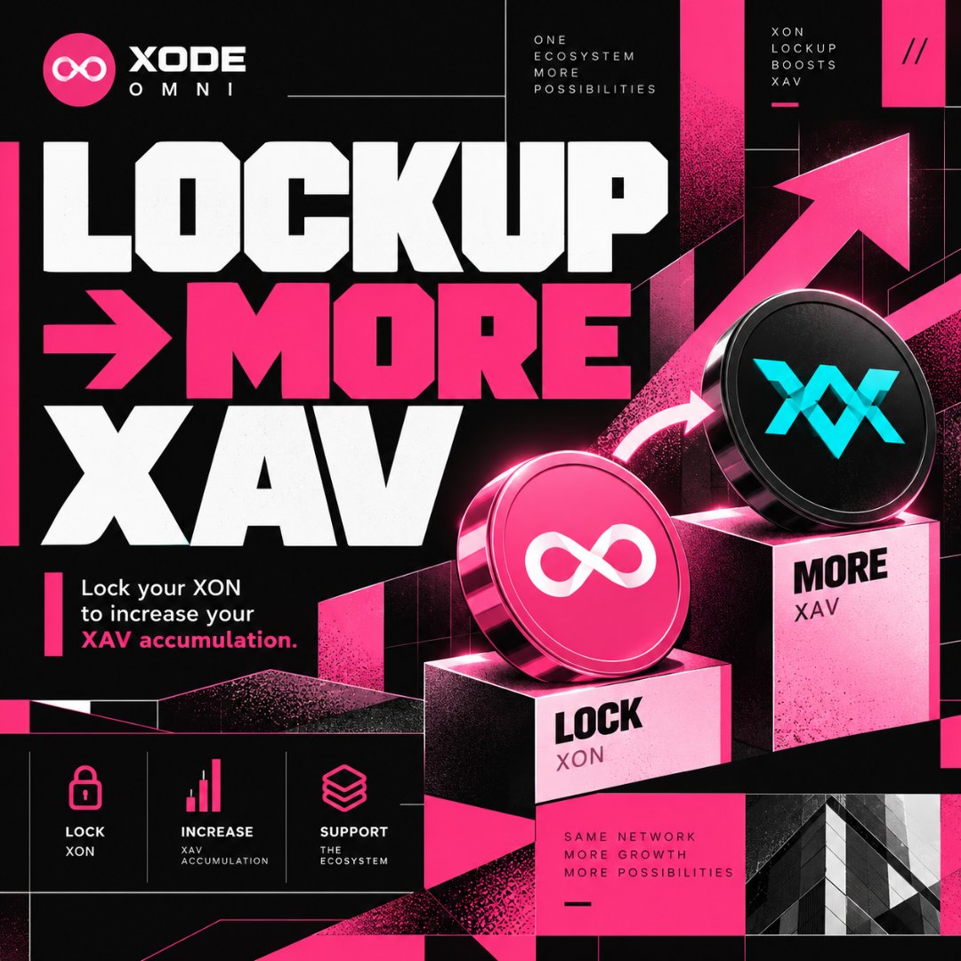 XodeOmni's tweet photo. Lockup Can Boost Xav — a closer look at how this fits into XODE Omni. Read the mechanics.

#XODEOmni #XODE #DePIN #Web3 https://t.co/wVTJA2xpa7