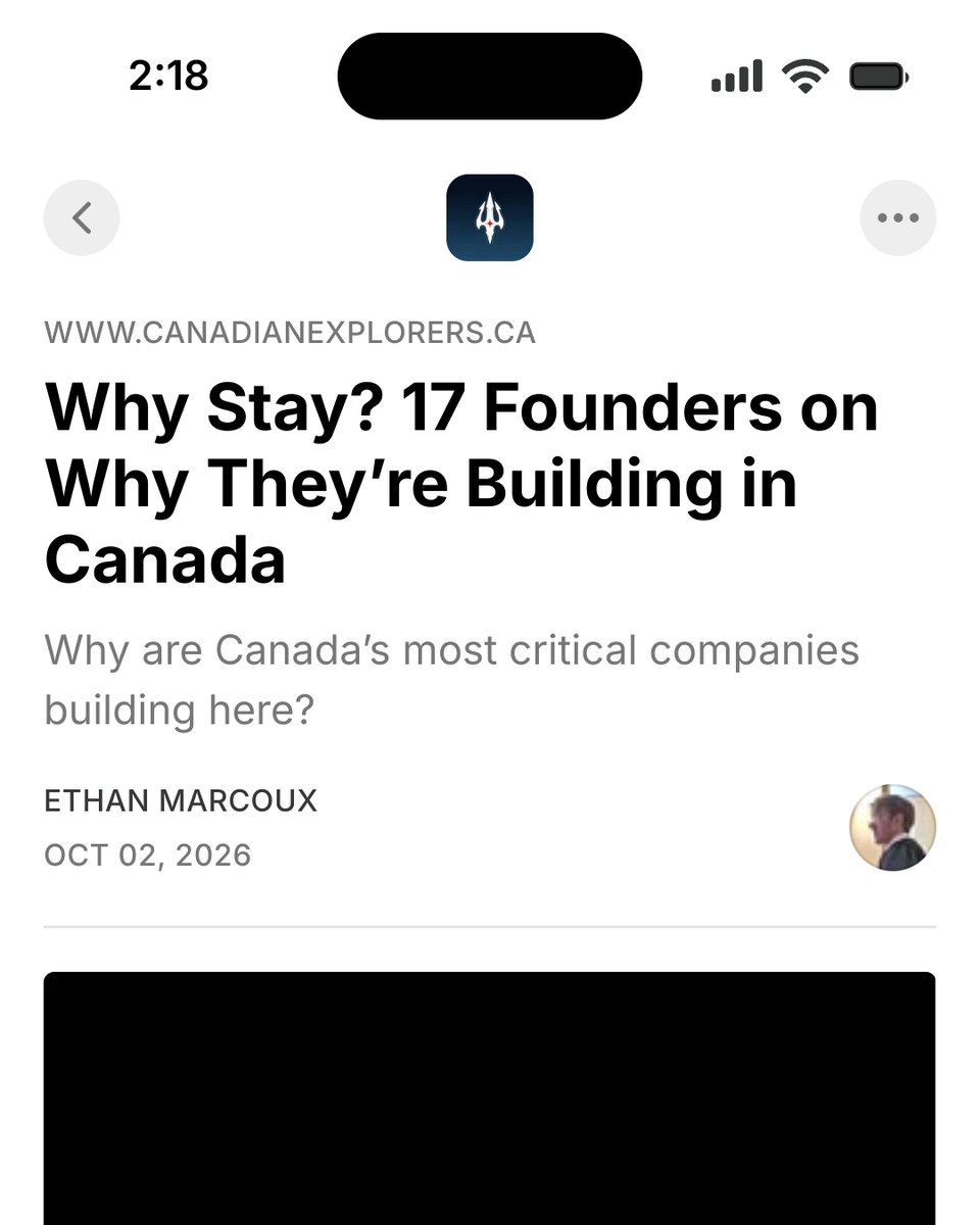 TheCadExplorers's tweet photo. In an environment with strict regulation, risk aversion, and a lack of ambition, speed, and capital, keeping a company in Canada has required bravery, leadership and purpose. 
Yet, these same traits are what make a founder, or an explorer, great.

https://t.co/jtrlDDsdT2 https://t.co/YVm5I2EpGP