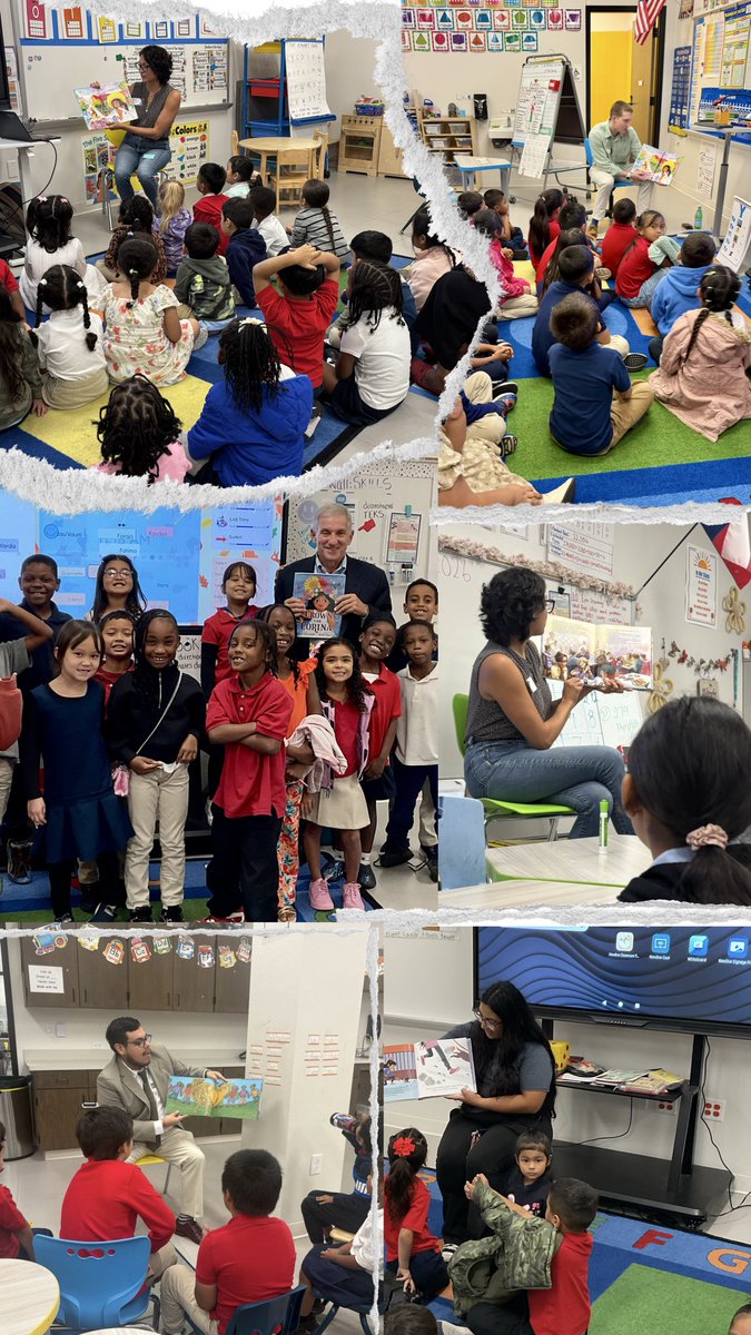 SchoolJill's tweet photo. A huge thank-you to the wonderful volunteers, including Trustee Dan Micciche, for taking the time to read to our students and share books that celebrate and highlight Hispanic heritage during #HHM. We truly appreciate your time, support, and commitment to our students! https://t.co/ZsiLtKeAo9
