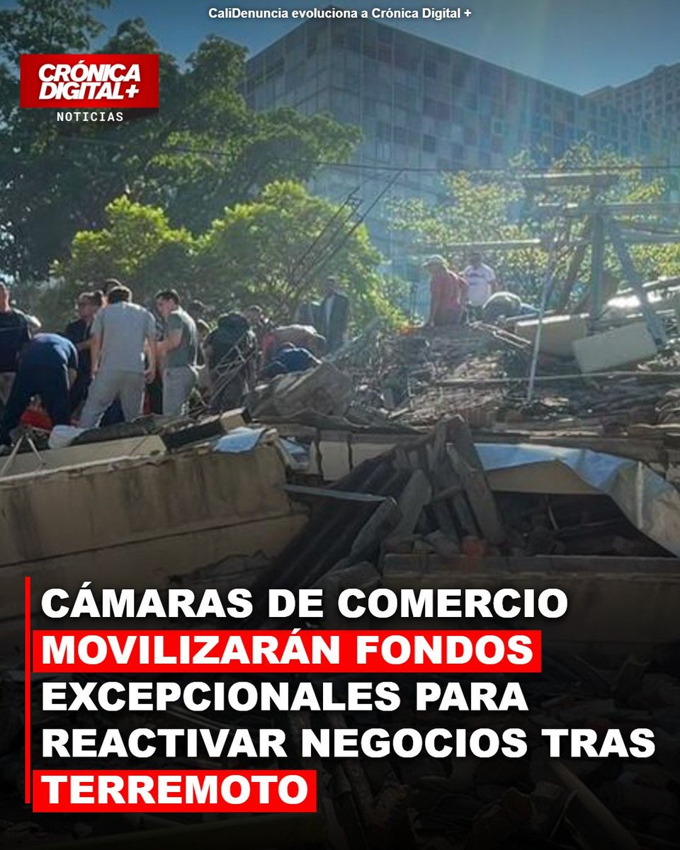 CronicaDigMas's tweet photo. 🚨¡ATENCIÓN COLOMBIA!
#Política #Cali #EsNoticia 𝗖Á𝗠𝗔𝗥𝗔𝗦 𝗗𝗘 𝗖𝗢𝗠𝗘𝗥𝗖𝗜𝗢 𝗠𝗢𝗩𝗜𝗟𝗜𝗭𝗔𝗥Á𝗡 𝗙𝗢𝗡𝗗𝗢𝗦 𝗘𝗫𝗖𝗘𝗣𝗖𝗜𝗢𝗡𝗔𝗟𝗘𝗦 𝗣𝗔𝗥𝗔 𝗥𝗘𝗔𝗖𝗧𝗜𝗩𝗔𝗥 𝗡𝗘𝗚𝗢𝗖𝗜𝗢𝗦 𝗧𝗥𝗔𝗦 𝗧𝗘𝗥𝗥𝗘𝗠𝗢𝗧𝗢

El Gobierno nacional activó un paquete de medidas urgentes para rescatar y reactivar empresas y unidades productivas devastadas por el terremoto del 10 de agosto. Con la expedición del Decreto Legislativo 1418, el 17 de septiembre de 2026, la administración central busca inyectar liquidez y simplificar trámites societarios para reanimar el tejido empresarial en las zonas más afectadas. La estrategia contempla dos pilares clave. Se autoriza el traslado excepcional y transitorio de recursos desde las cámaras de comercio hacia los municipios damnificados, incluso si están fuera de sus jurisdicciones habituales.

Lee la noticia completa en: https://t.co/EPYwIVIEXK

#CaliDenuncia #CronicaDigital #Colombia #EmergenciaNacional #EconomiaColombia #ReactivacionEconomica #MiPymes #Comercio #Confecamaras #MinisterioDeComercio #MauricioGomezAmin #Gobierno #JusticiaColombia #DecretoLegislativo #NoticiasColombia #NoticiasDeHoy #ÚltimaHora

🔗 Lee la noticia completa en: https://t.co/z6sCY5nmb0