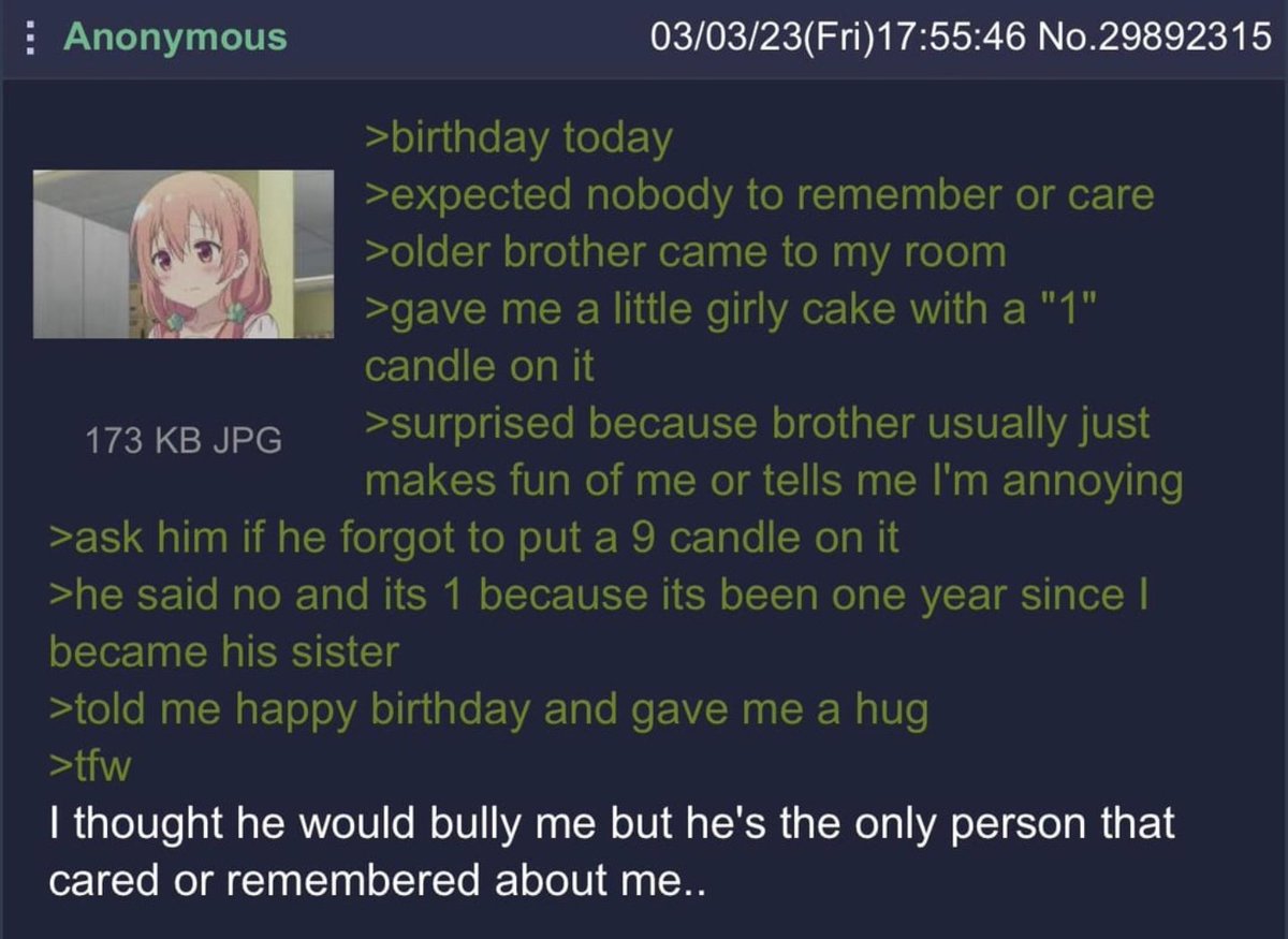 MariaFlowersx66's tweet photo. anon has a nice older brother https://t.co/dQjepfWRBd