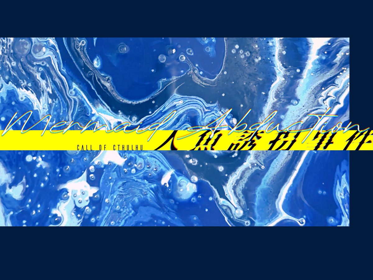 bsZcoc's tweet photo. https://t.co/HU4xhLBNXg
🫧　水族館デートをしていたらいつの間にかKPCが水槽にいるシナリオ　🫧

クトゥルフ神話TRPG
　人魚誘拐事件

🫧　水族館　×　水槽　×　継続向け　🫧

🧊恋愛感情ではないペアでも
🧊増えすぎたSAN値を減らしたいときに

#月初めだし自作シナリオ宣伝する https://t.co/QUg64udBVn