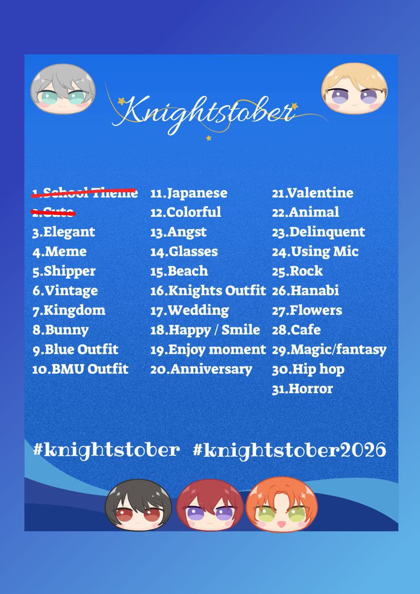 uchuujinsamaa's tweet photo. #knightstober #knightstober2026 https://t.co/SsLJglLkB7