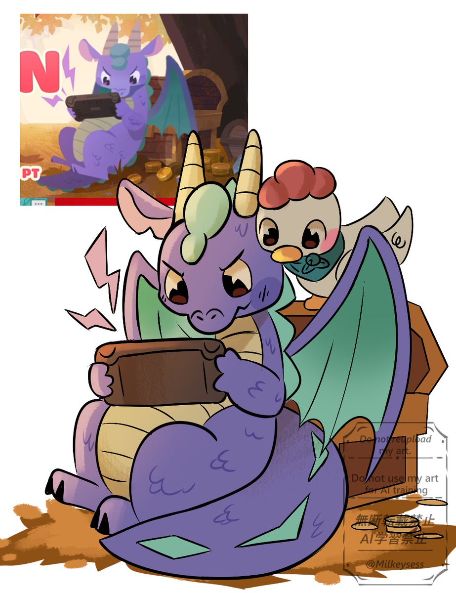 Milkeysess's tweet photo. The Steam Sale Dragon is back!! https://t.co/fgNBSfBgCm