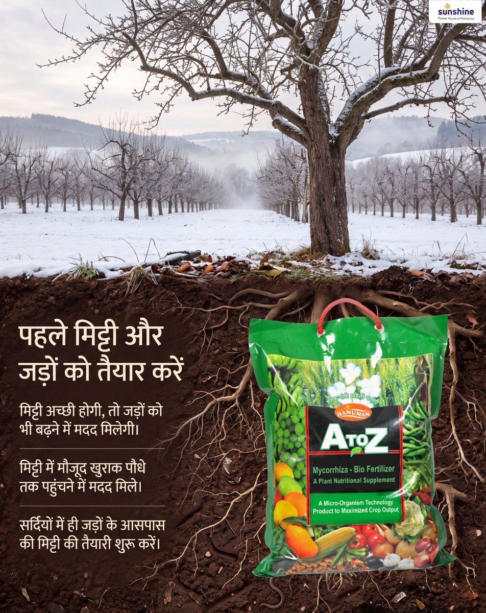 Sunshine_Agri_'s tweet photo. एप्पल  की शानदार पैदावार का सीक्रेट है जड़ों की सही शुरुआत!

डॉर्मेन्सी (Dormancy) से पिंक बड (Pink Bud) तक के सफर को मजबूत बनाएं Sunshine Agri के ATOZ + Welrich कॉम्बो के साथ। यह मिट्टी को उपजाऊ बनाकर पौधे को देता है पोषण! 

#SunshineAgri #AppleFarming #SmartFarming #ATOZ https://t.co/eGOlKXWcI4