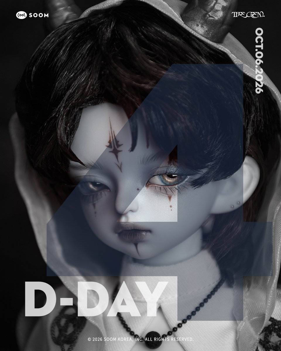 soomkorea's tweet photo. D-4
2026. 10. 06(TUE) 11AM KST
Teenie Gem26
Nor&Dune Jr. – Guides to the Afterlife
Coming Soon.
See you at https://t.co/zfy1qDql3G
#soom #thegem #teeniegem #bjd https://t.co/zkUNCfih8t