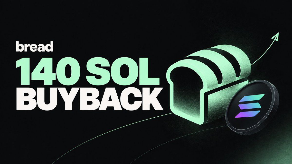 LaunchonBread's tweet photo. Bread just did our first buyback of 140 SOL. The future belongs to traders. https://t.co/Ki7JnOu9rO