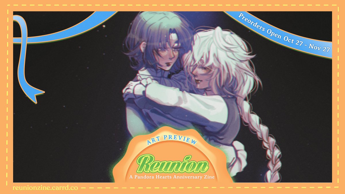 asterparfait's tweet photo. super excited to share my preview for the pandora hearts zine that @pheartszine is hosting for the 20 year anniversary! 💖POs run from 10/27 to 11/27 so be sure to scoop a copy if you want! https://t.co/h6ibb4Leml