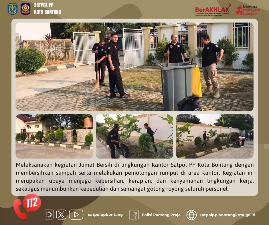 satpolppbontang's tweet photo. Salam Praja!           
Kegiatan Satpol PP Kota Bontang,           
Jumat, 2 Oktober 2026.

@kemendagri
@ditpolpp_linmas
@kominfo_btg
@ppidbontang https://t.co/XSWCGi8IOn