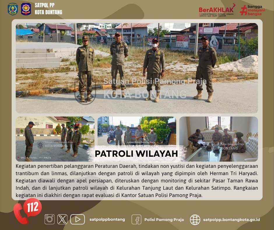 satpolppbontang's tweet photo. Salam Praja!           
Kegiatan Satpol PP Kota Bontang,           
Jumat, 2 Oktober 2026.

@kemendagri
@ditpolpp_linmas
@kominfo_btg
@ppidbontang https://t.co/XSWCGi8IOn