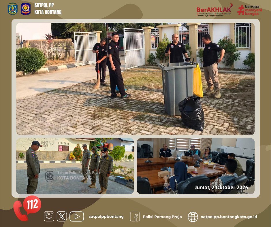 satpolppbontang's tweet photo. Salam Praja!           
Kegiatan Satpol PP Kota Bontang,           
Jumat, 2 Oktober 2026.

@kemendagri
@ditpolpp_linmas
@kominfo_btg
@ppidbontang https://t.co/XSWCGi8IOn