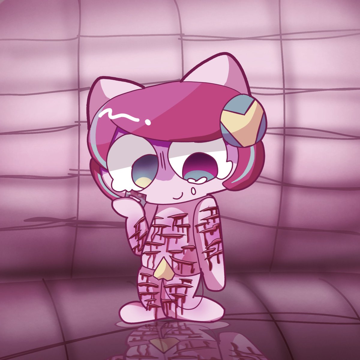 until5april's tweet photo. GORETOBER DAY 2
TW// SELF HARM! 
I ALSO MISSED OUT A DAY BECAUSE OF ISSUE
#ppyfanart #じさつようせい https://t.co/QkyU925c6G