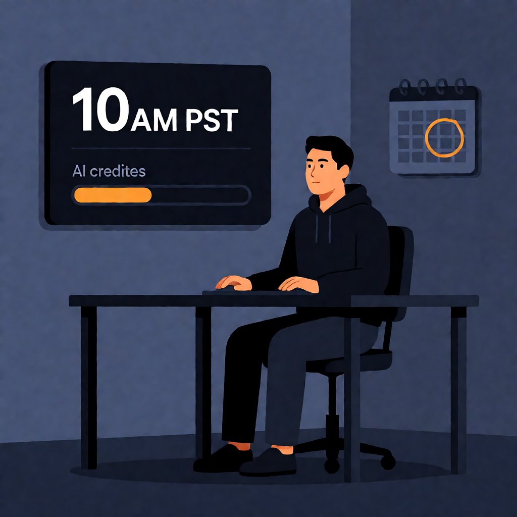 actiei's tweet photo. Codex resets tomorrow 10am PST. My timeline is people sprinting to burn leftover quota.

Limits didn't make us use AI less. They turned us into quota accountants, planning real work around reset windows.

The scarce resource was never compute. It's your Tuesday. https://t.co/vdZwkvZHV1