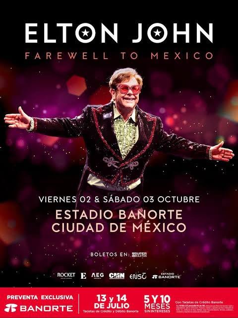 eder_ches's tweet photo. Vendo 2 boletos para Elton john en el estadio Banorte el sábado 3 zona 600 al precio info DM 
 #Eltonjohn https://t.co/gXXZ52Uzxm