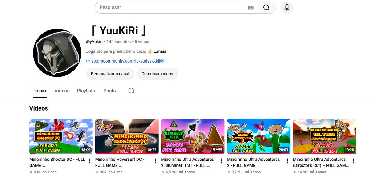Yurirrs2's tweet photo. krllllll o link antigo ficou quase 1 ano aqui, perdi provaveis 3 inscritos :(  

https://t.co/eCdv8OCtZx
Mudei o nome  do canal👍 (enquanto eu tiver pensando em nomes ruins para substituir os antigos nomes ruins do meu canal, isso vai acontecer) https://t.co/VFsiy97tCn