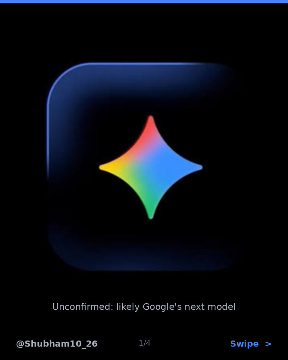 Shubham10_26's tweet photo. 🚨 A mystery AI just took #1 on Text Arena

Codename Argon, likely Google's Gemini 4 Pro.

Google hasn't confirmed it yet.

💡 Arena ranks models by blind votes, not brand names.

Swipe to see the board 👉

#AI #Gemini #TechNews https://t.co/wg4esqSbpl